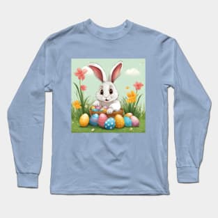 Blossom the Bunny: Garden Easter Guardian Long Sleeve T-Shirt